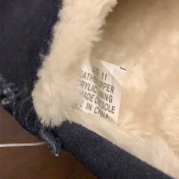 Talbots navy suede slippers, new, 11 - Picture 5 of 6